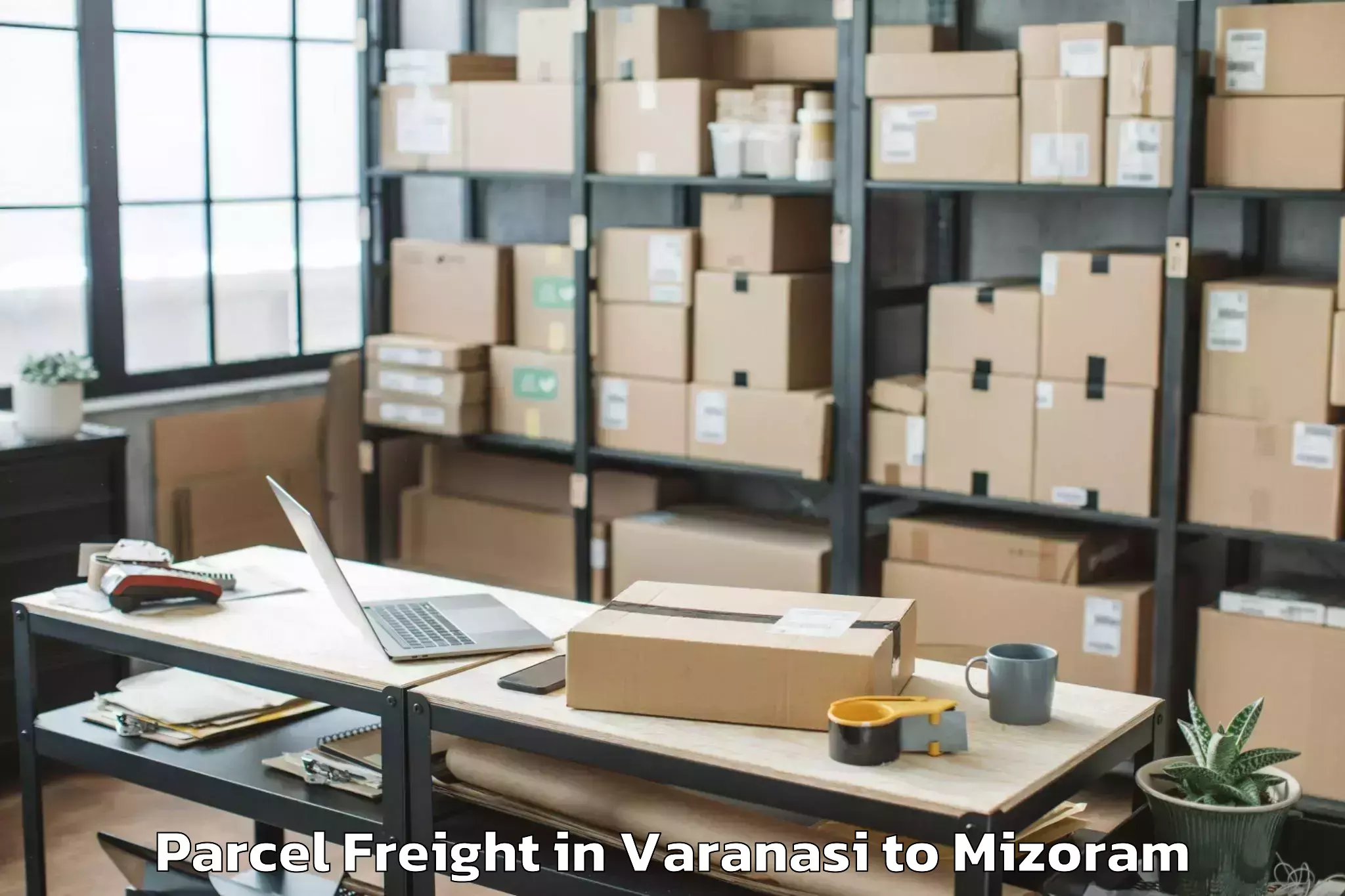 Affordable Varanasi to Saitual Parcel Freight